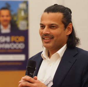 Hitendra Joshi, side portrait