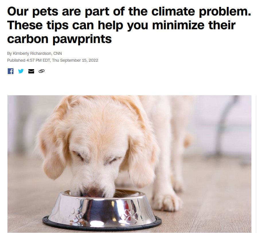 cnn asks vfca how to reduce your pets carbon pawprint
