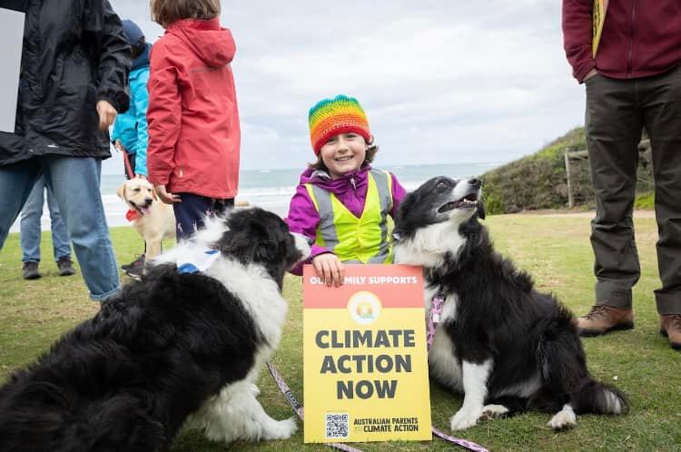 pets walk for climate action ocean grove