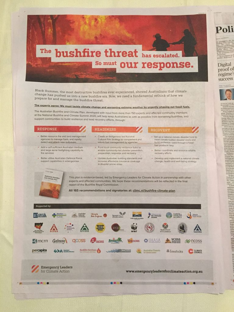 vets support bushfire