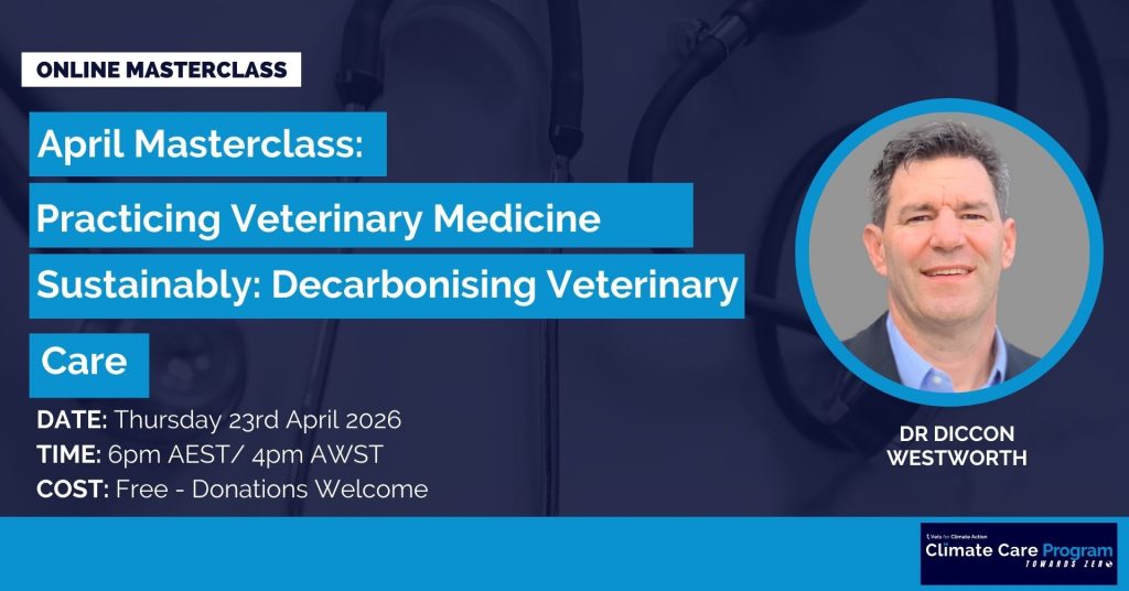 Practicing Veterinary Medicine Sustainably