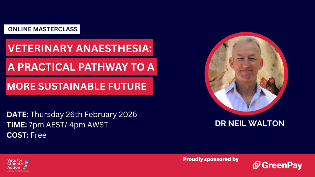 Veterinary Anaesthesia: A Practical Pathway to a More Sustainable Future