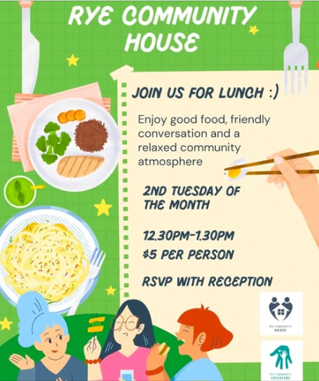 Kim attending: Rye Community Lunch